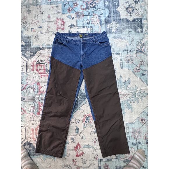 Cabelas Pants Men 36x32 JEAN W/Classic Canvas Upland Brush Proof Hunting NWOT - Picture 1 of 6